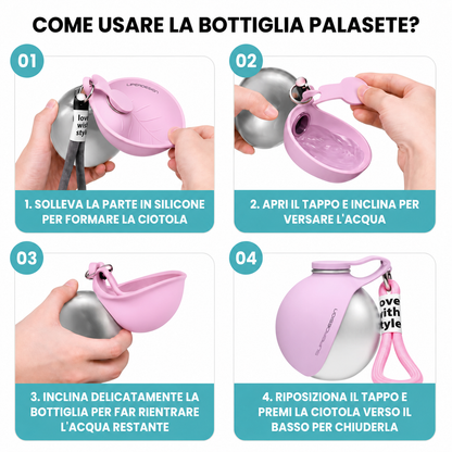 PallaSete™ - Bottiglia Portatile Per Cani